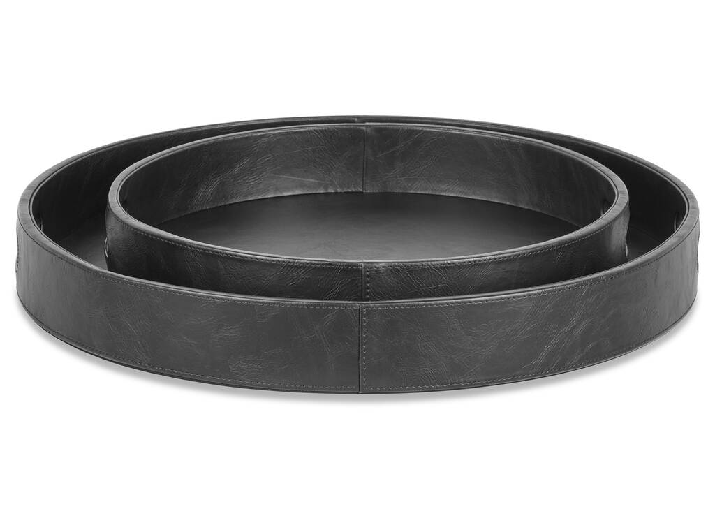 Tessa Round Tray Small Black