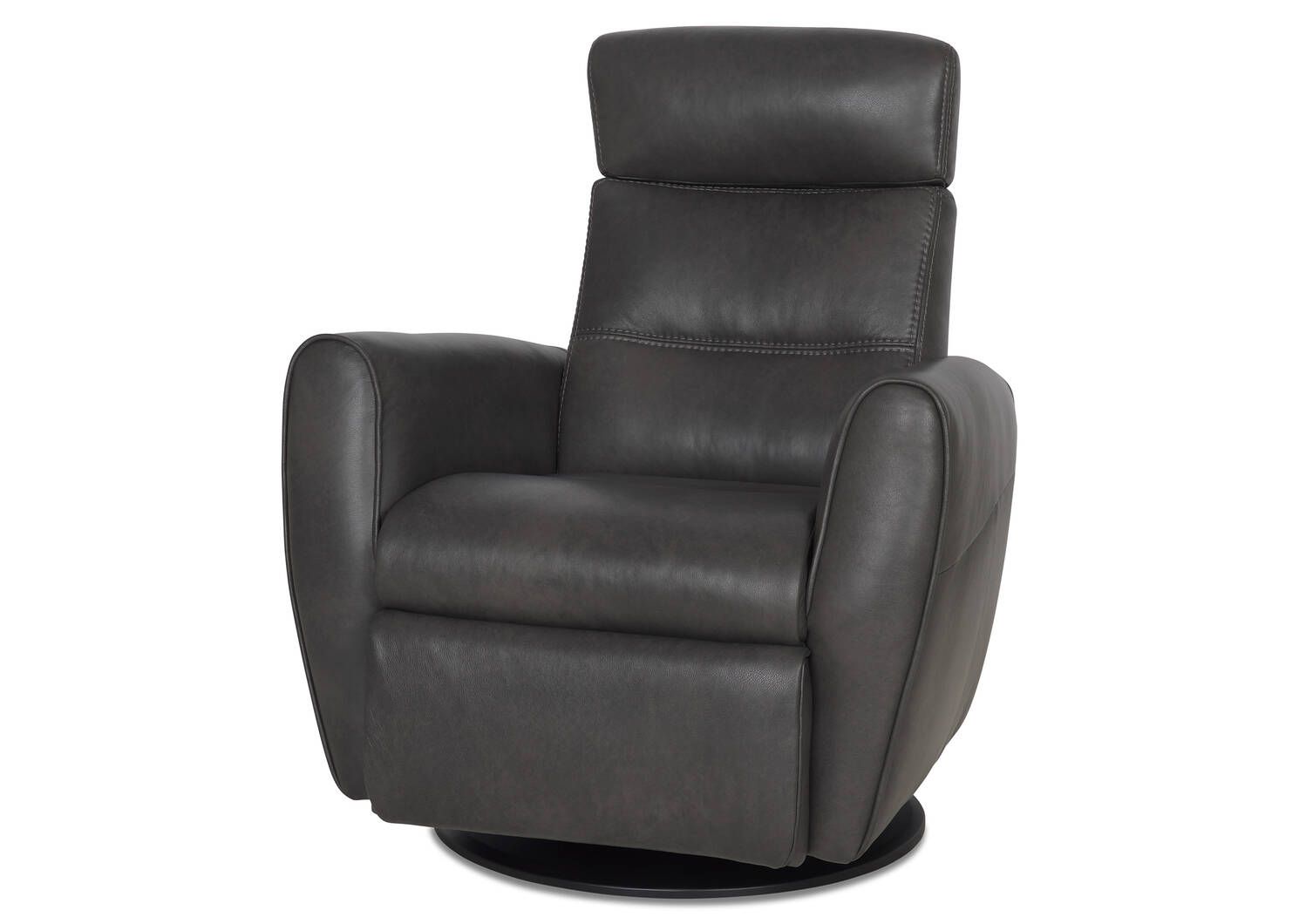 Fauteuil inc. cuir Bennett -Sol ardoise