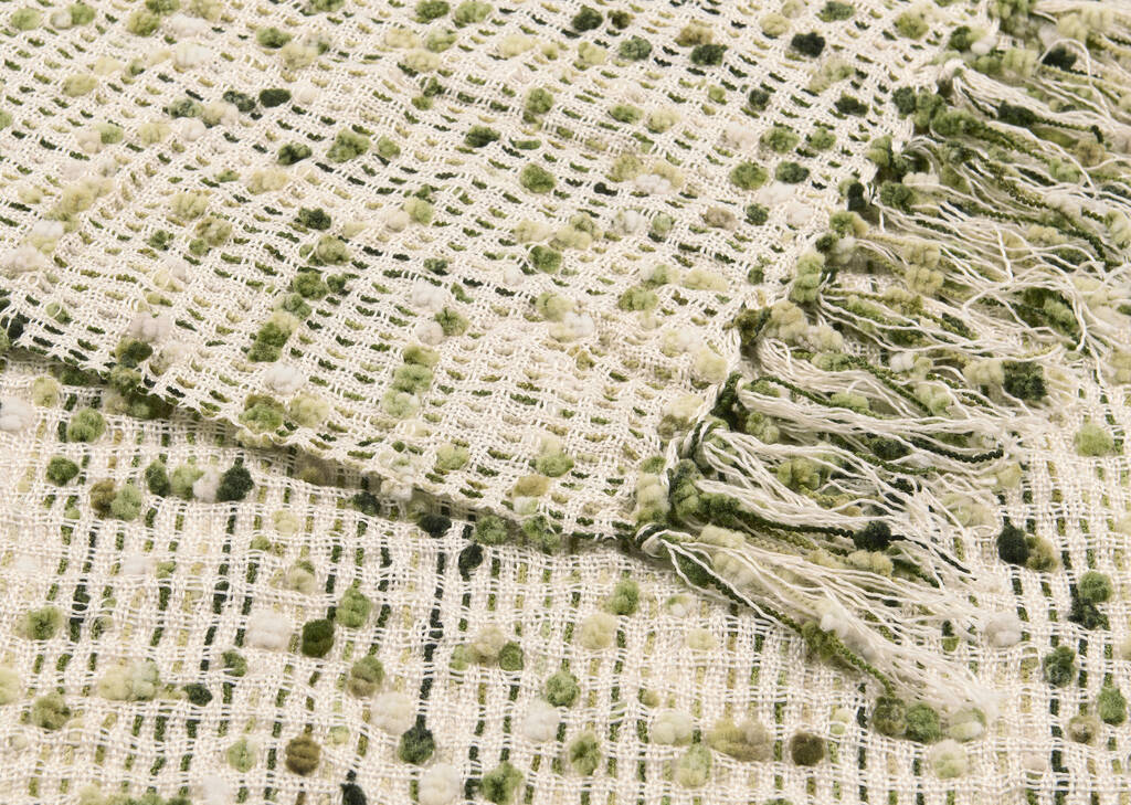 Jet&eacute; Nola ivoire/vert p&acirc;le/vert fonc&eacute;