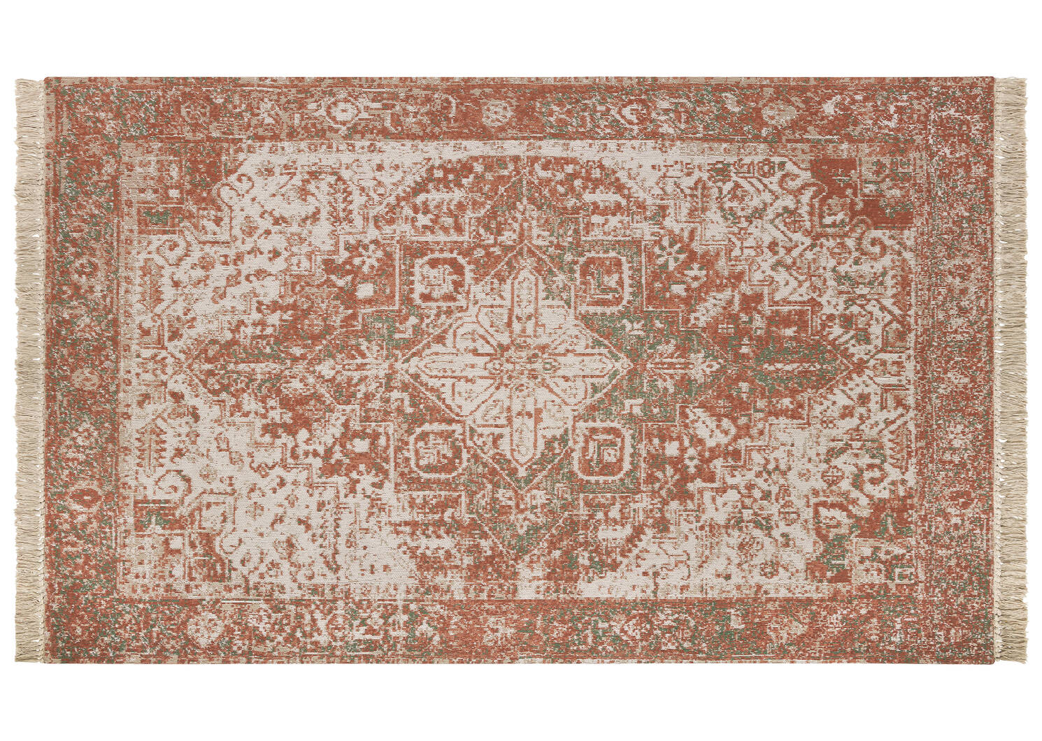 Aly Velji Rugs - Cream/Cinnamon/Green