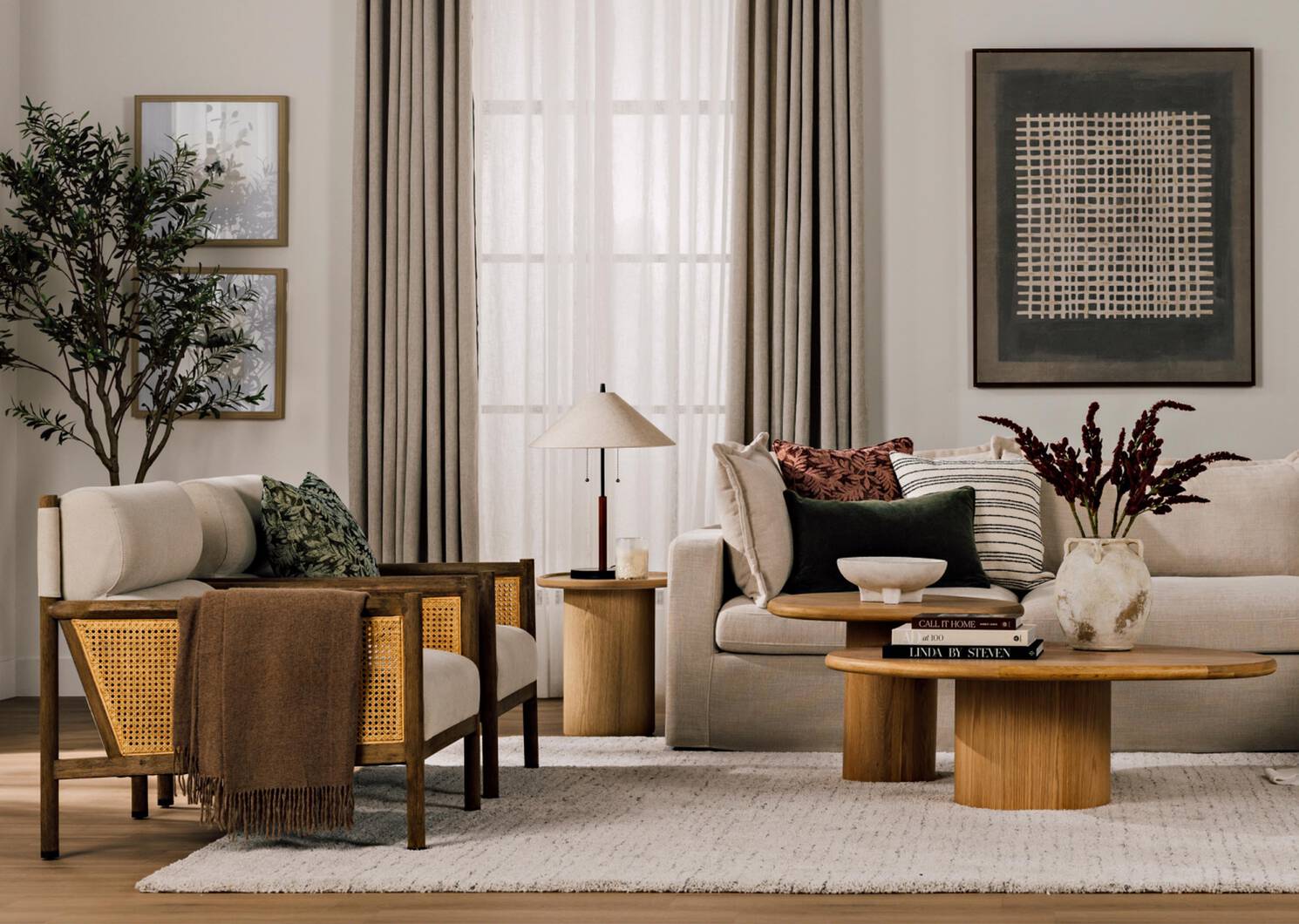 Harlow Armchair -Rale Oatmeal
