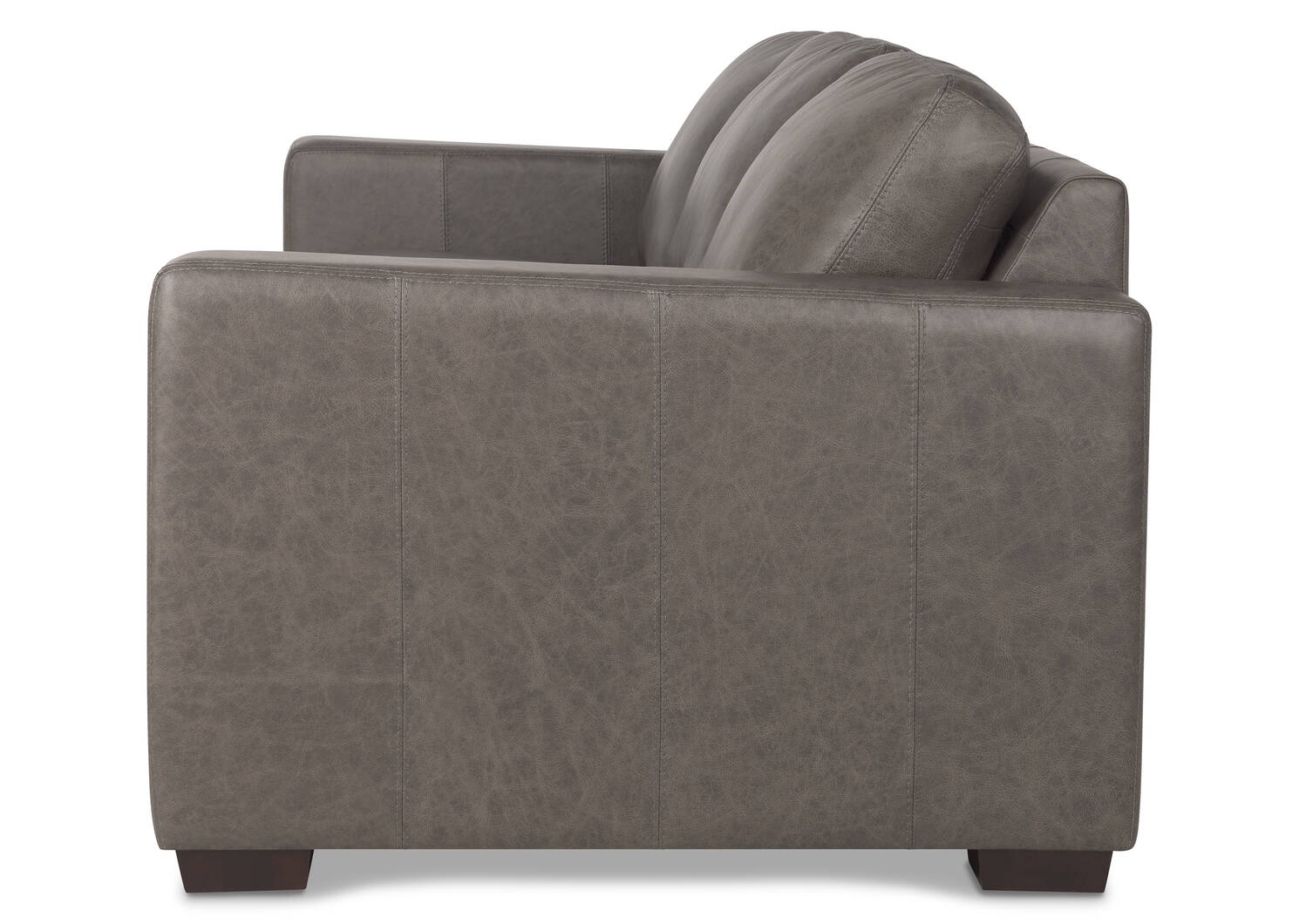 Brewer Leather Sofa -Piper Thunder