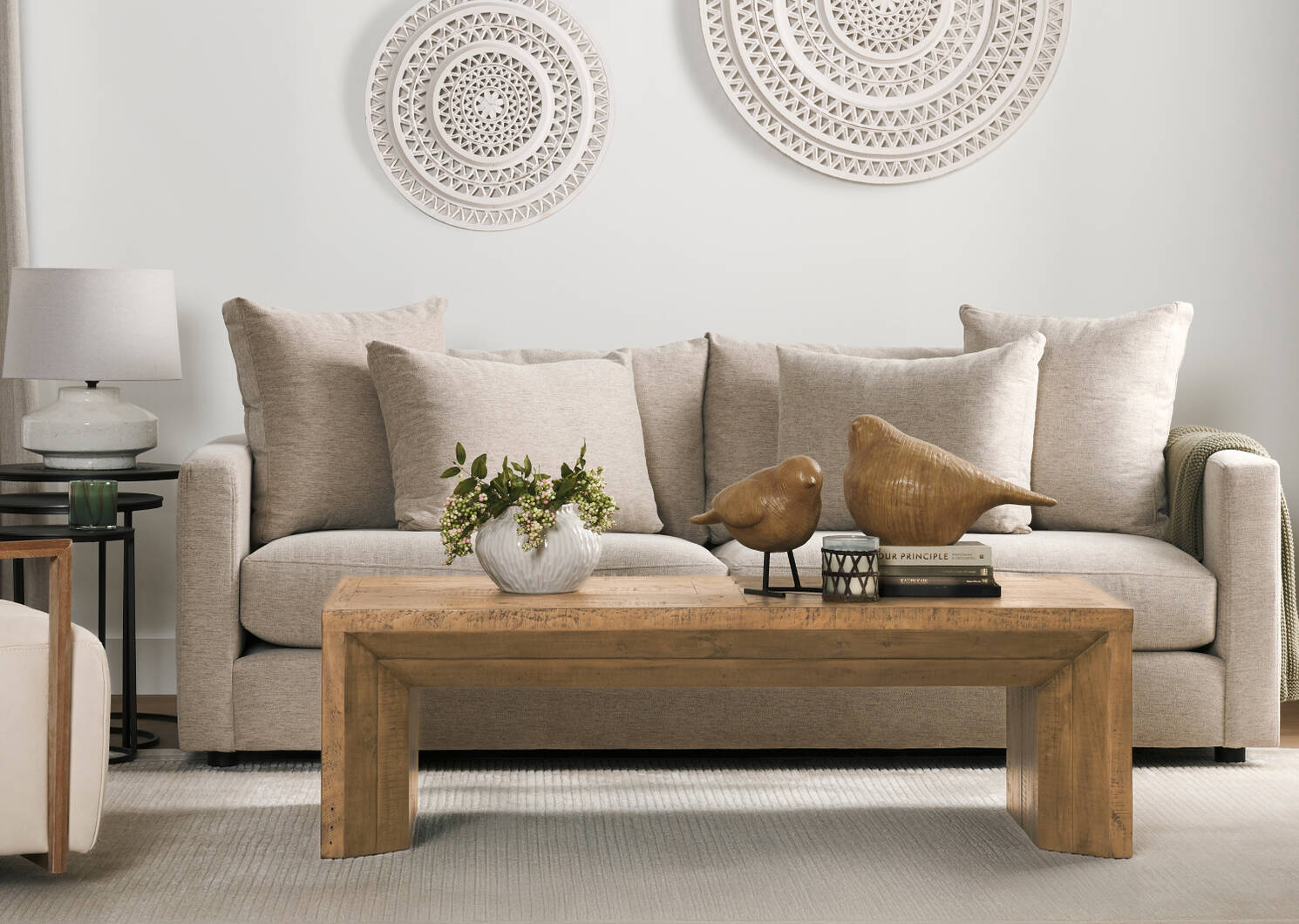 Rue Sitting Bird Decor Natural