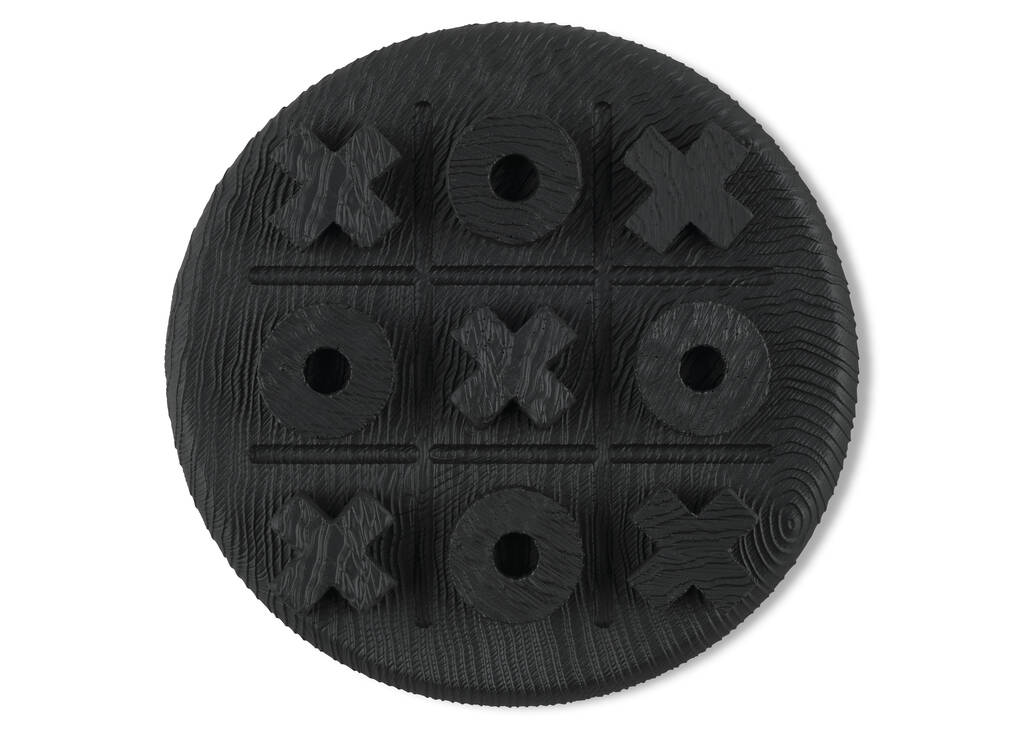 XO Tic Tac Toe Game Black