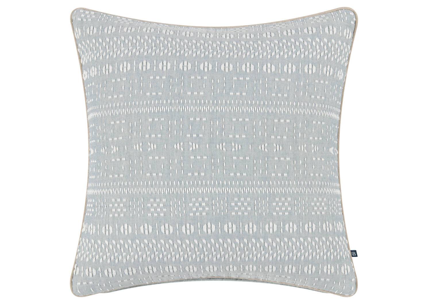 Coussin en coton Thalia 20x20 bleu
