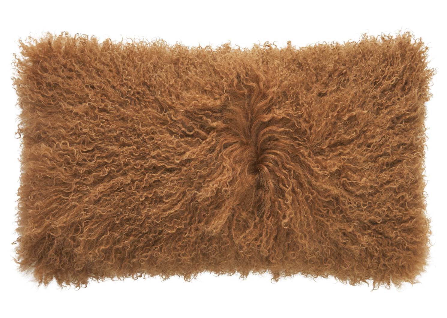 Coussin Mongolian 12x22 caramel