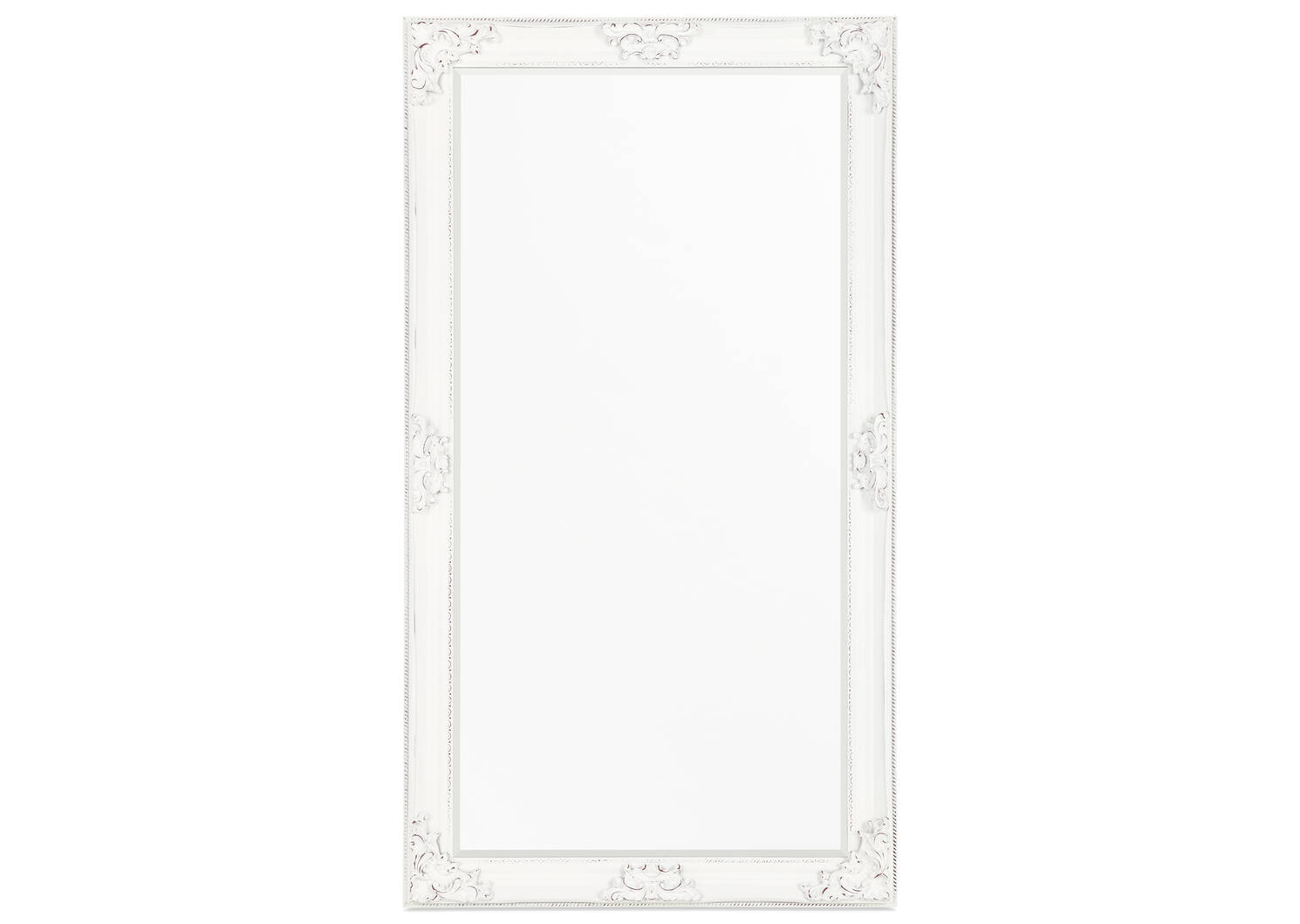 Presley Floor Mirror Antique White