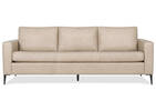 Lucca Leather Sofa -Piper Blush