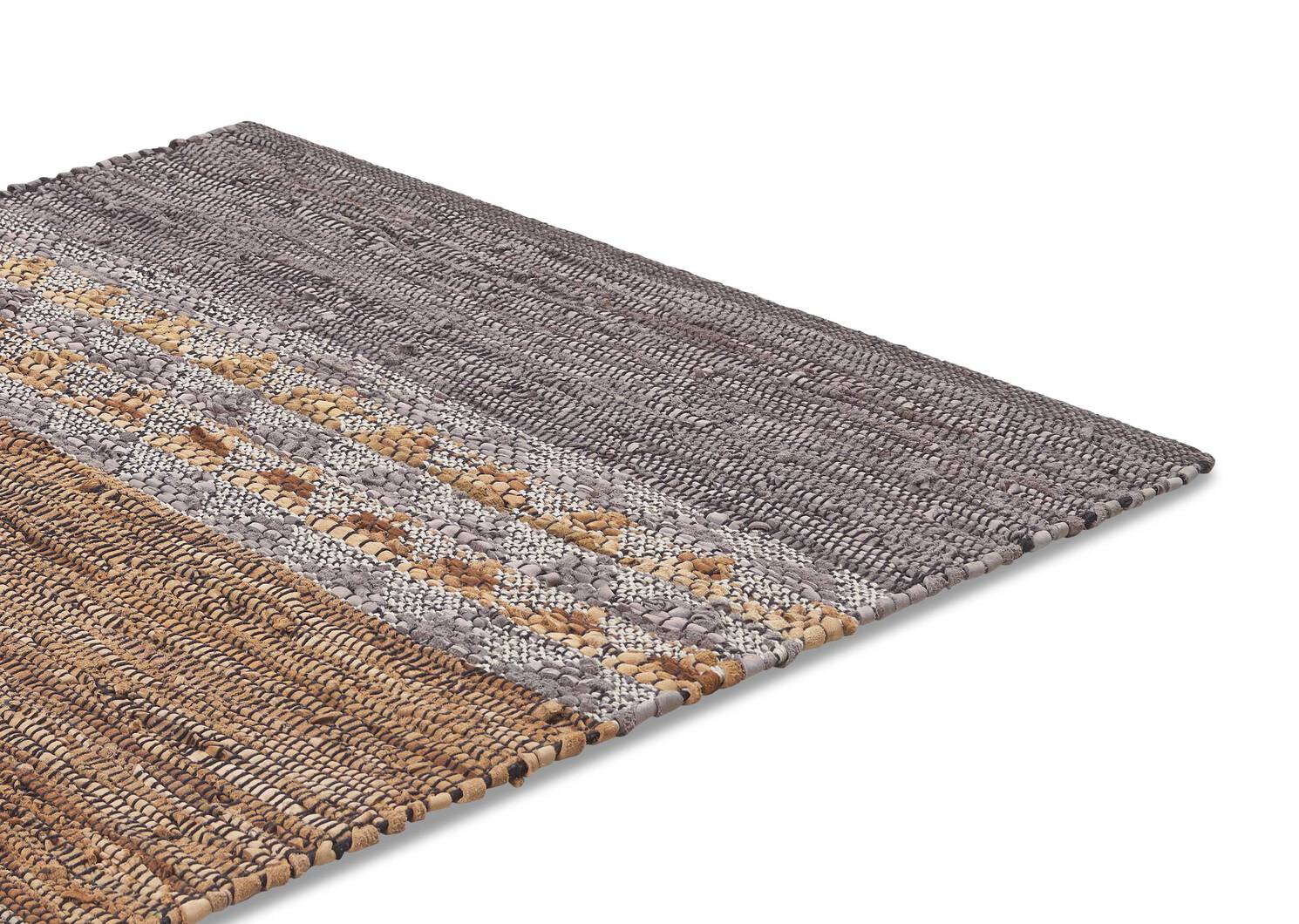 Tapis décoratif Ramya 36x60 gris/brun cl