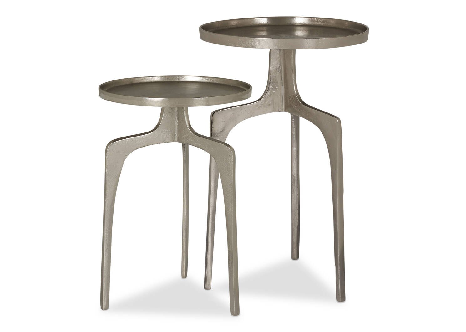 Saylish Accent Table 25" -Raw Nickel