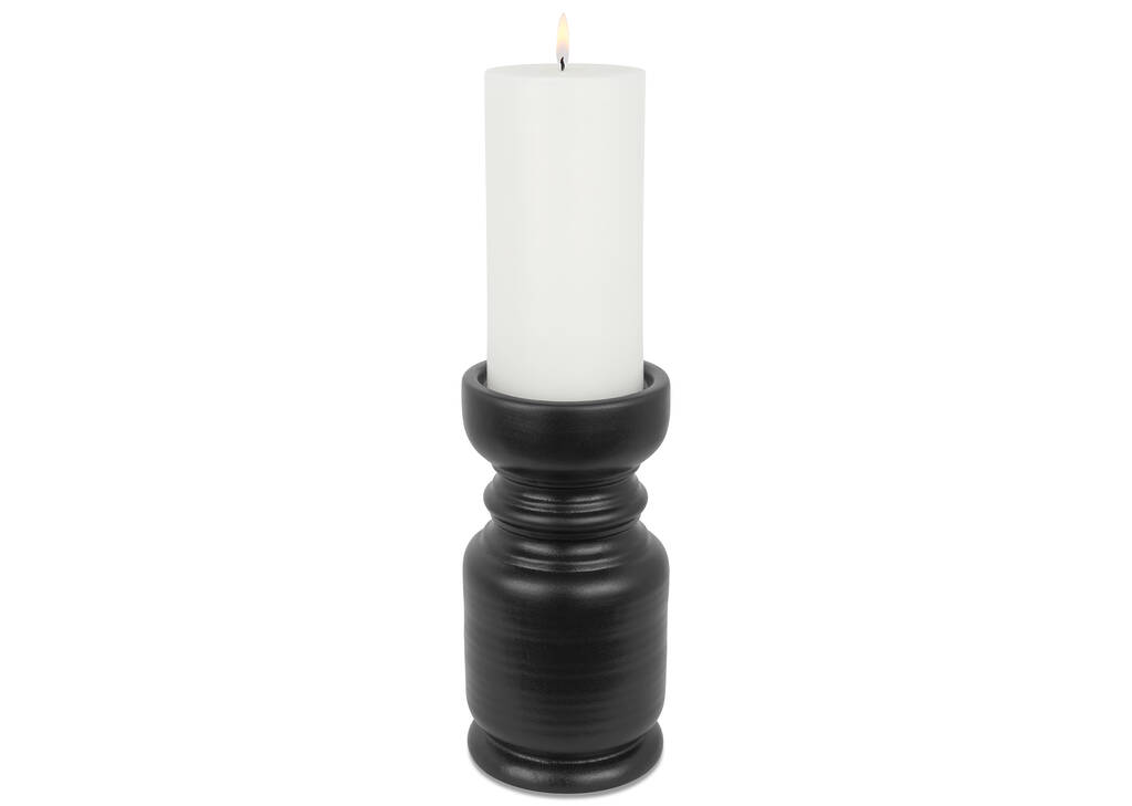 Porte-bougies Mariel noirs