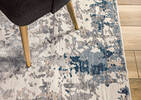 Tapis Adam - ivoire/sable/bleus