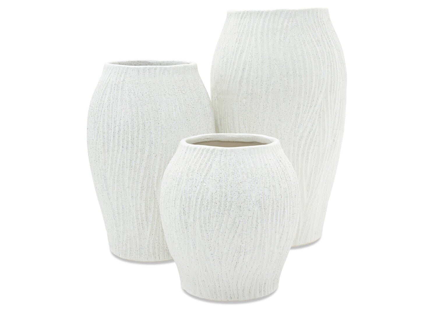 Gianna Vases -White