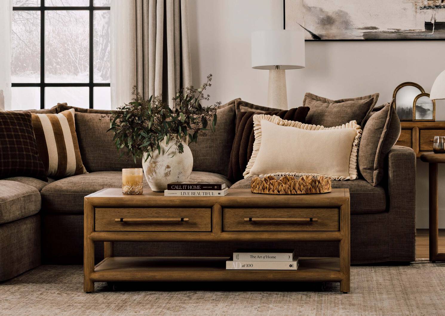 Coussin volants cot. Claridge 14x24 nat