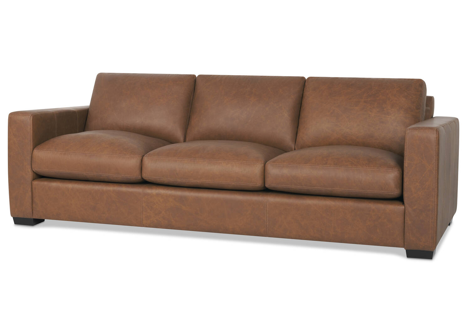 Brewer Leather Sofa -Piper Rye