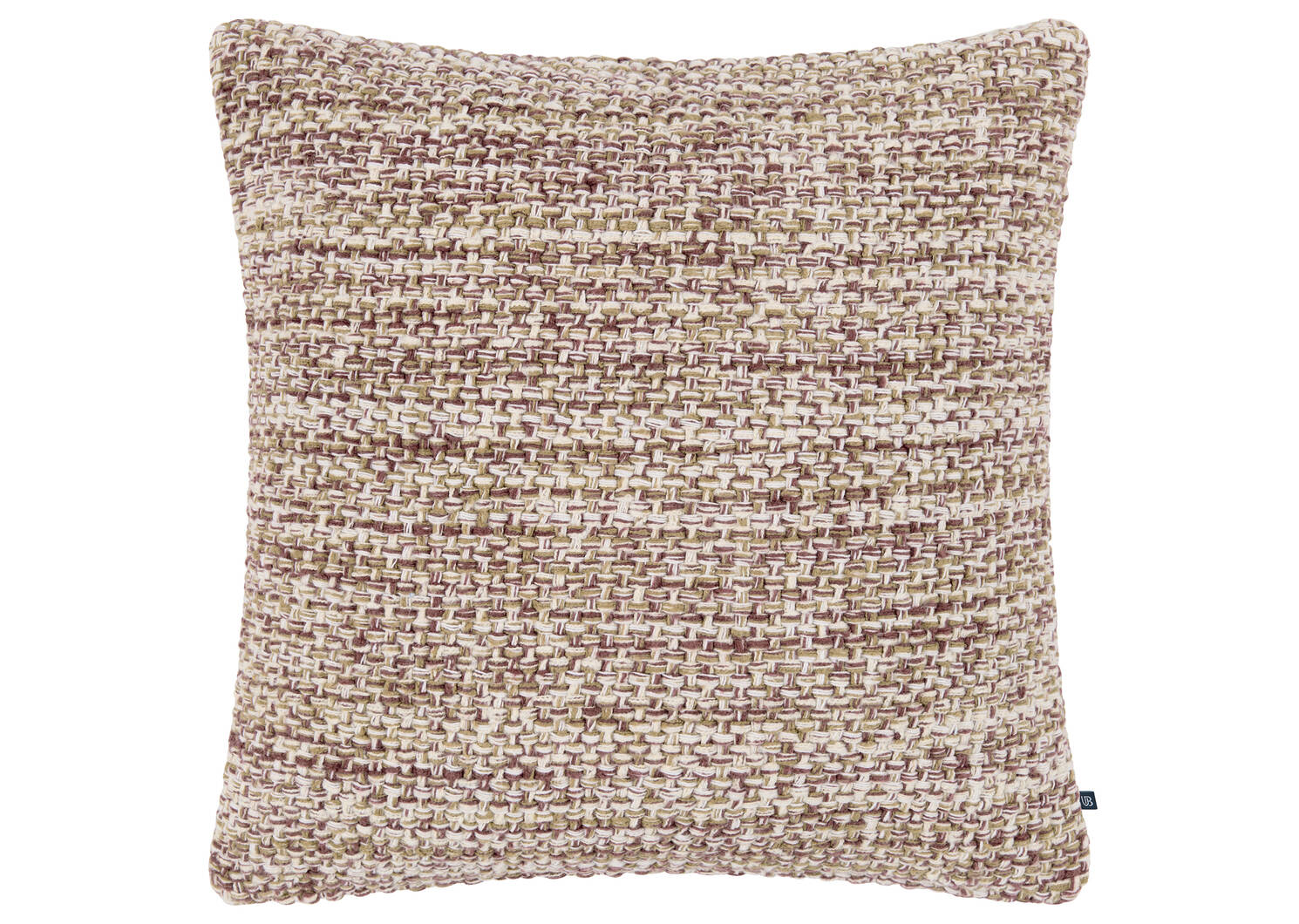 Hayes Boucle Pillow 20x20 Ivory/Bordeaux