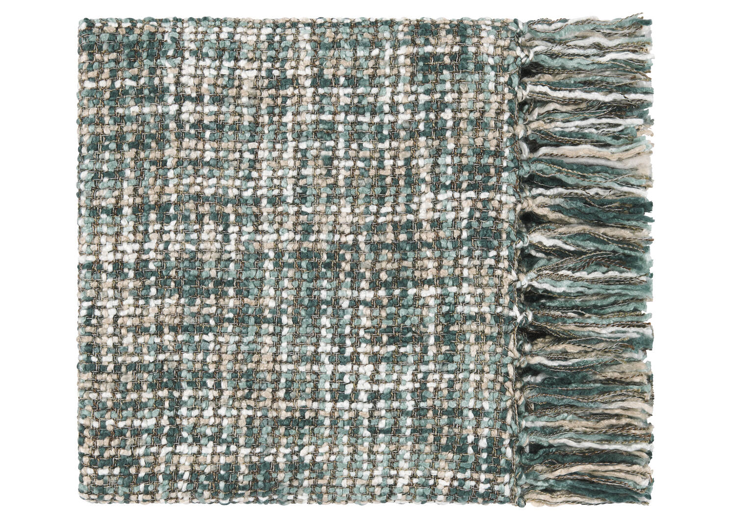 Betina Throw White/Blue/Pond