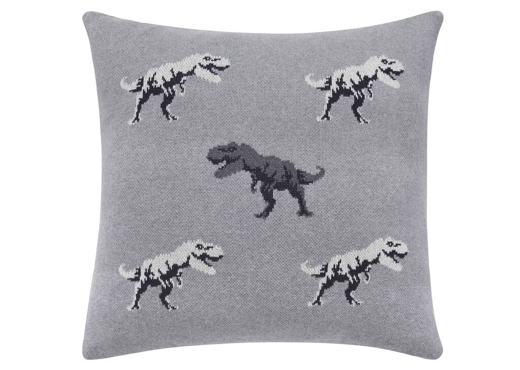 Lex Dinosaur Toss 20x20 Grey