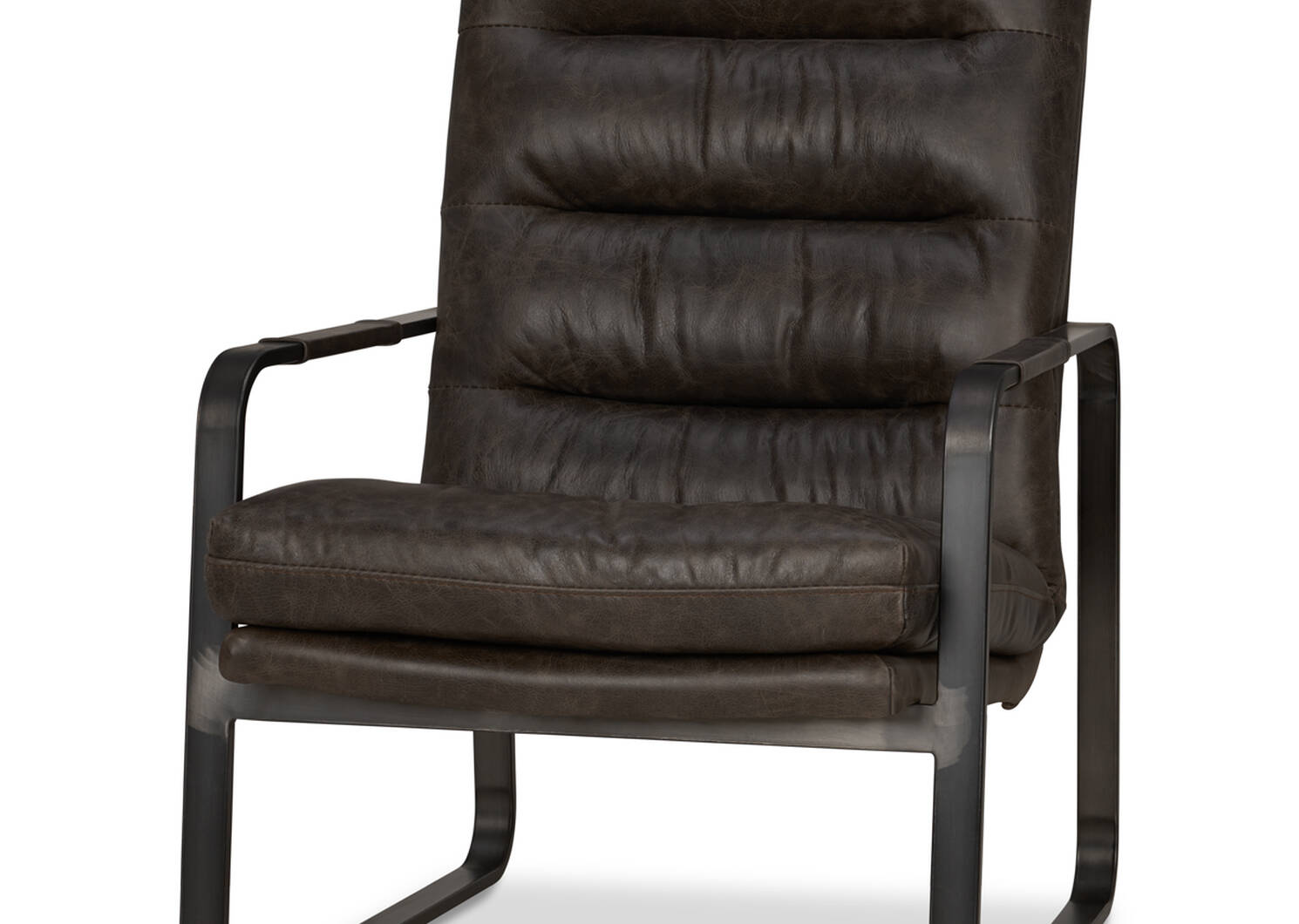 Donnelly Leather Armchair -Hurst Cocoa