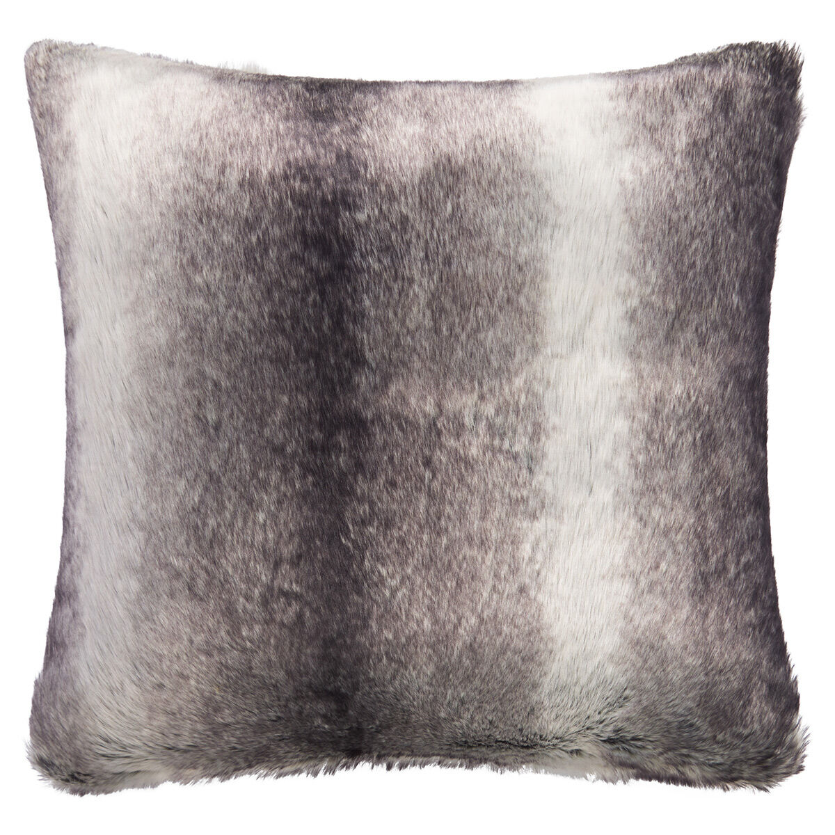 Haven Faux Fur Toss 24x24 Grey Wolf Urban Barn