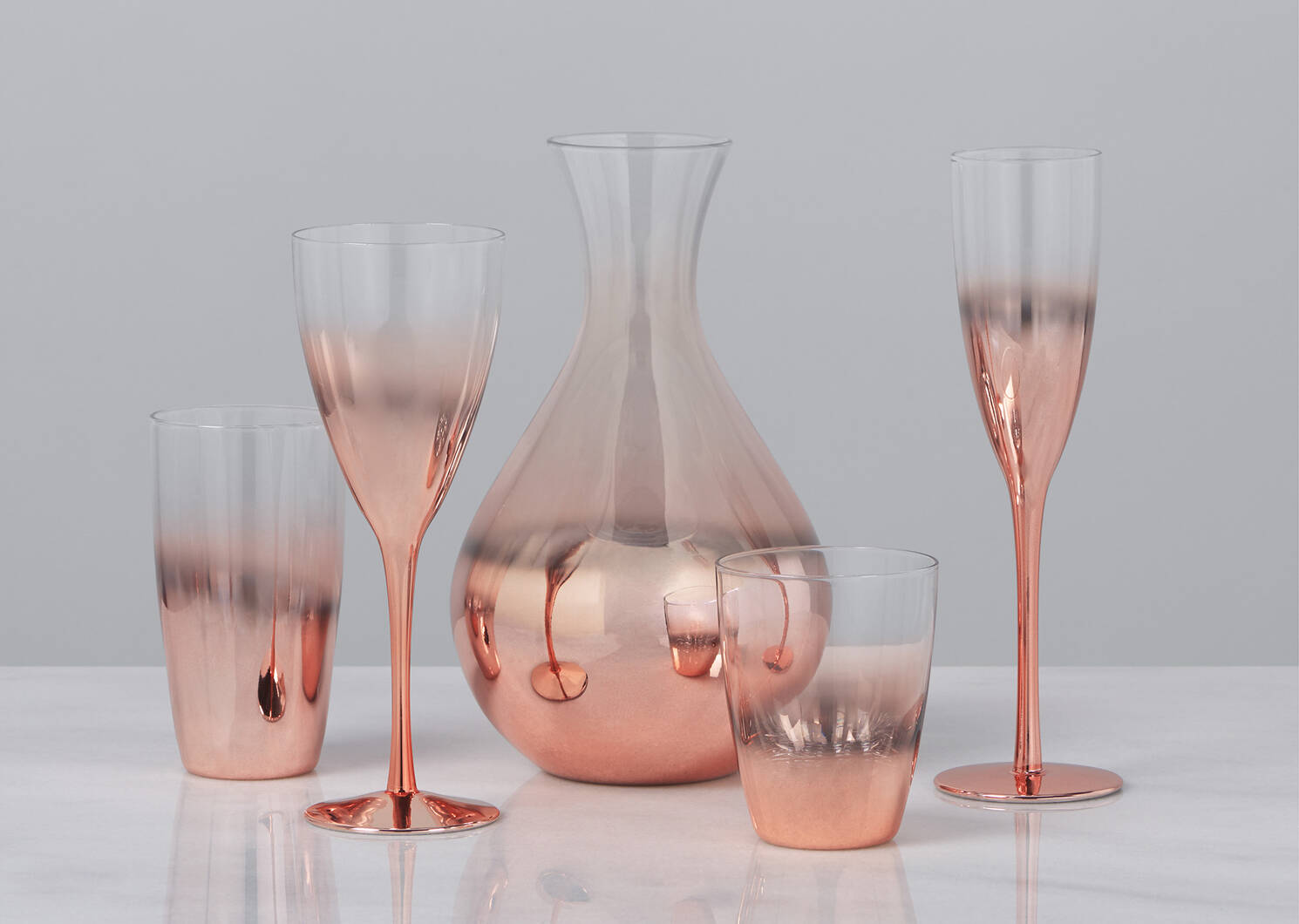 Soiree Champagne Flute Copper