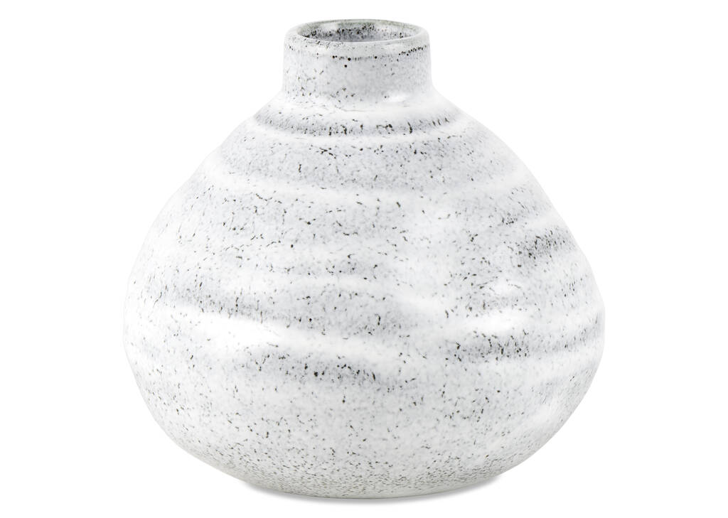 Shilo Vase Small Grey/White