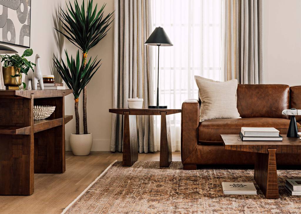 Percival Console Table -Lawson Umber