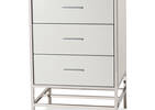 Marilyn 3 Drawer Nightstand -Mirror