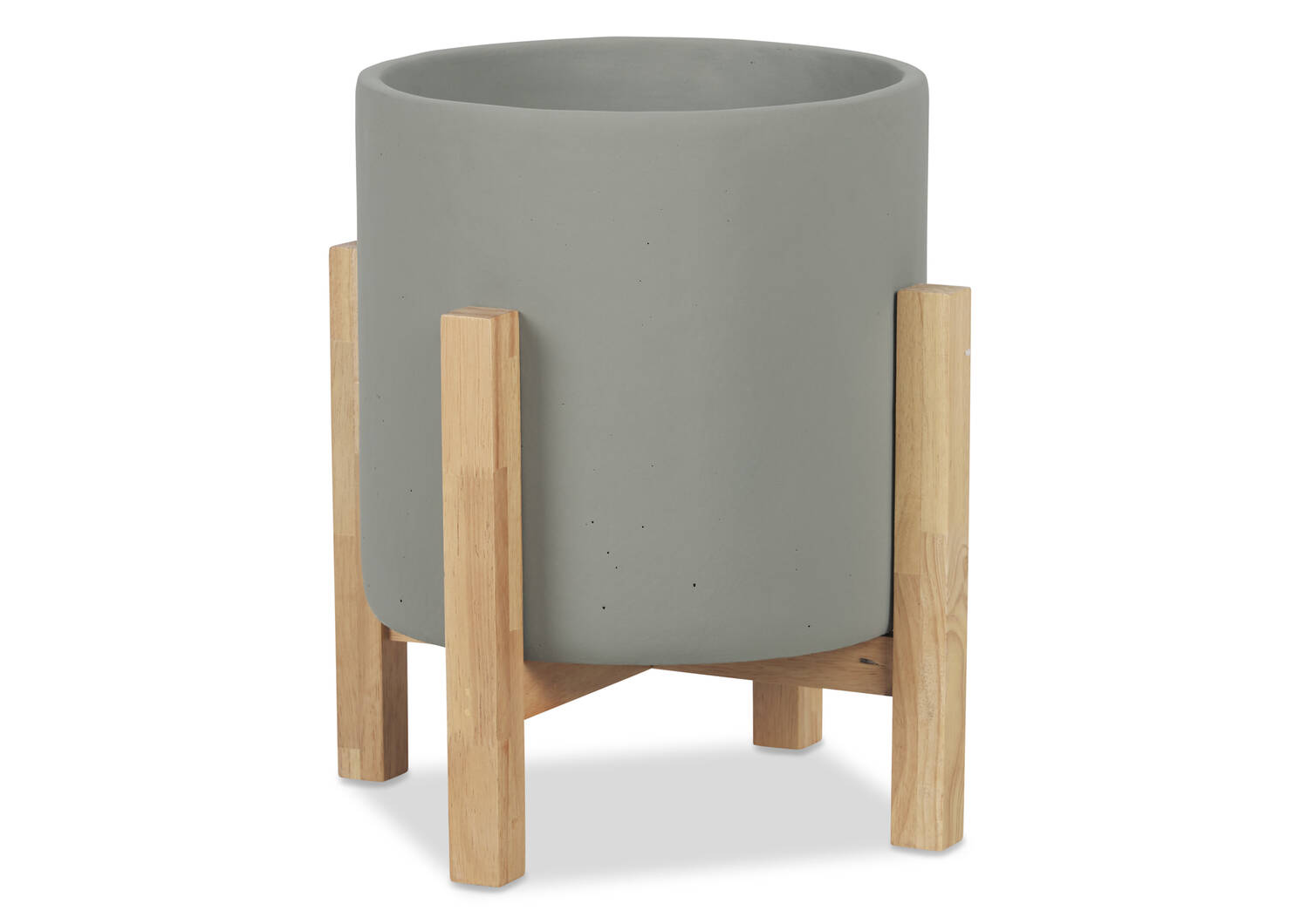 Adah Standing Planter Large Grey