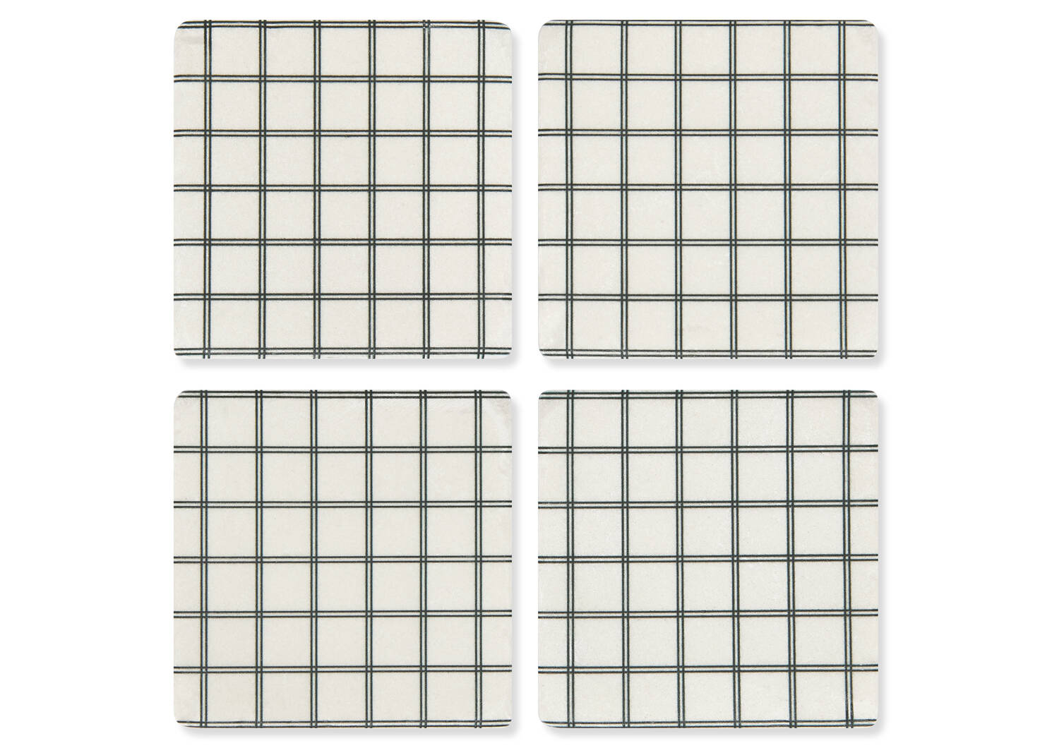 Windowpane Coaster Set