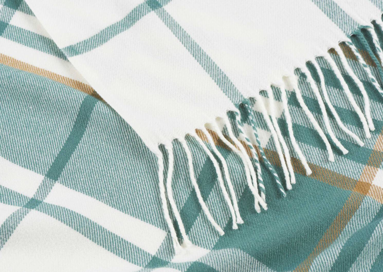 Watkins Plaid Throw Ivory/Arctic/Nutm