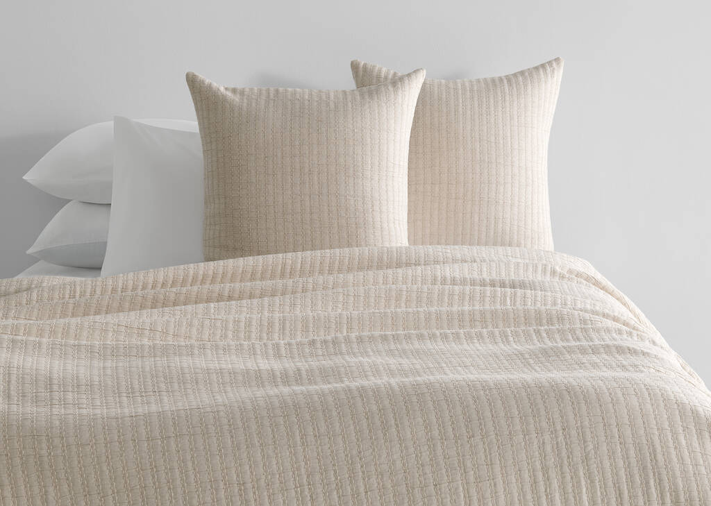 Monaco Cotton Coverlet Sand
