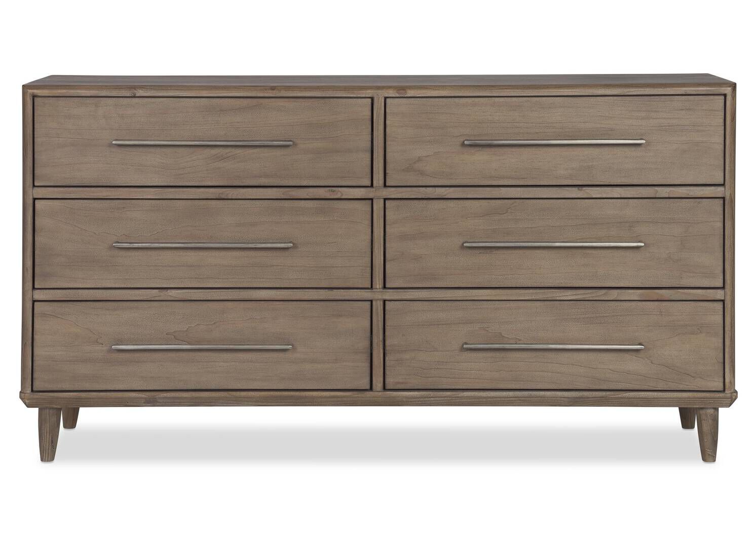 Luna 6 Drawer Dresser Stone Pine