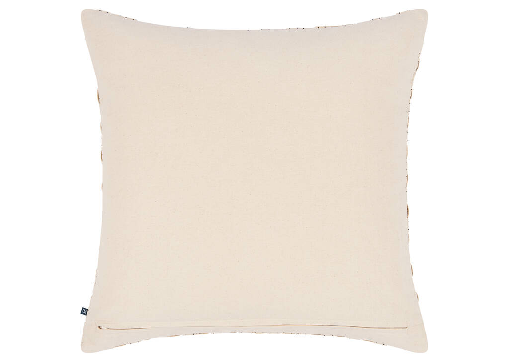 Monaro Cotton Pillow 20x20 Ivory/Blk