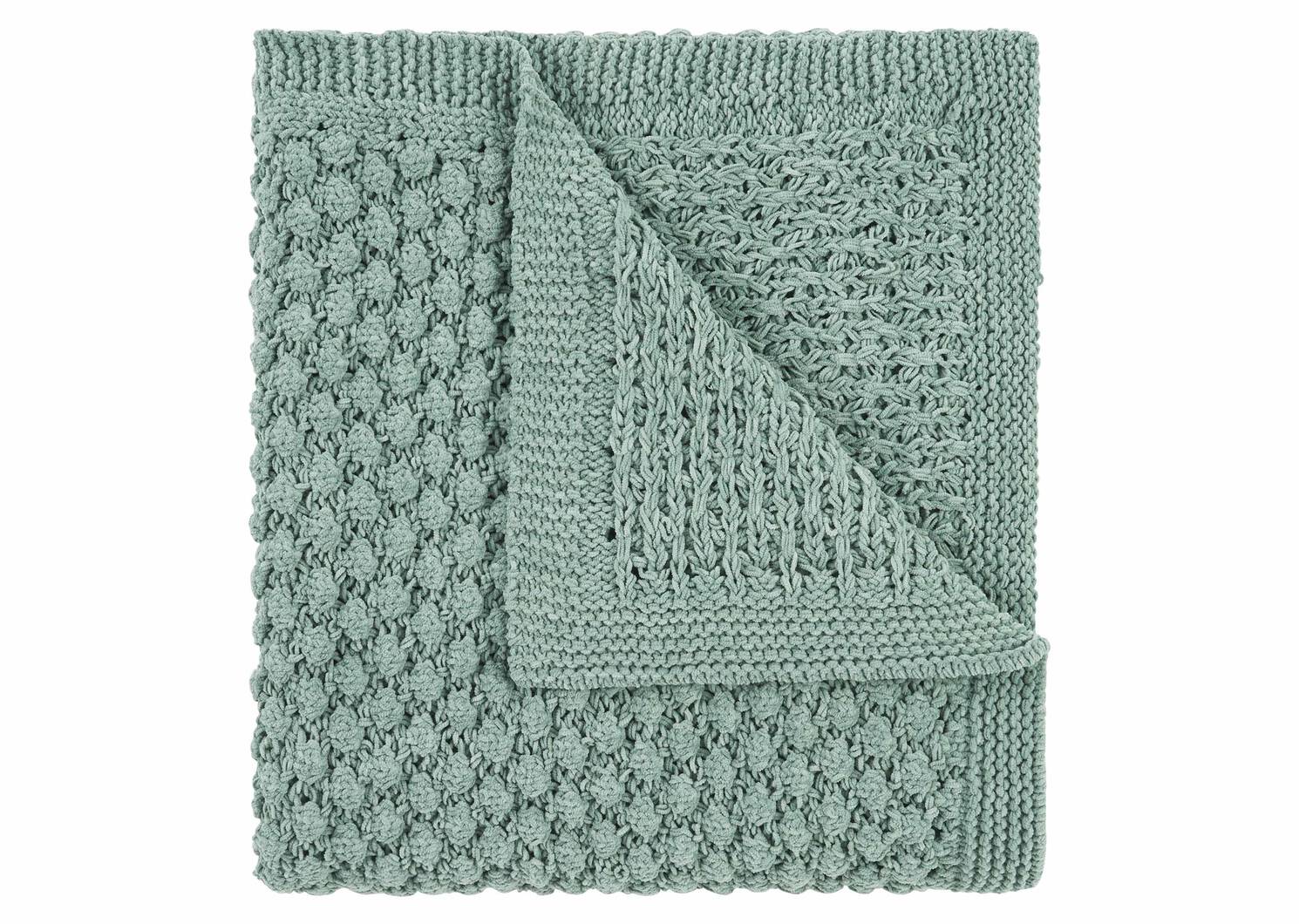 Ellie Chenille Throw Silver Pine