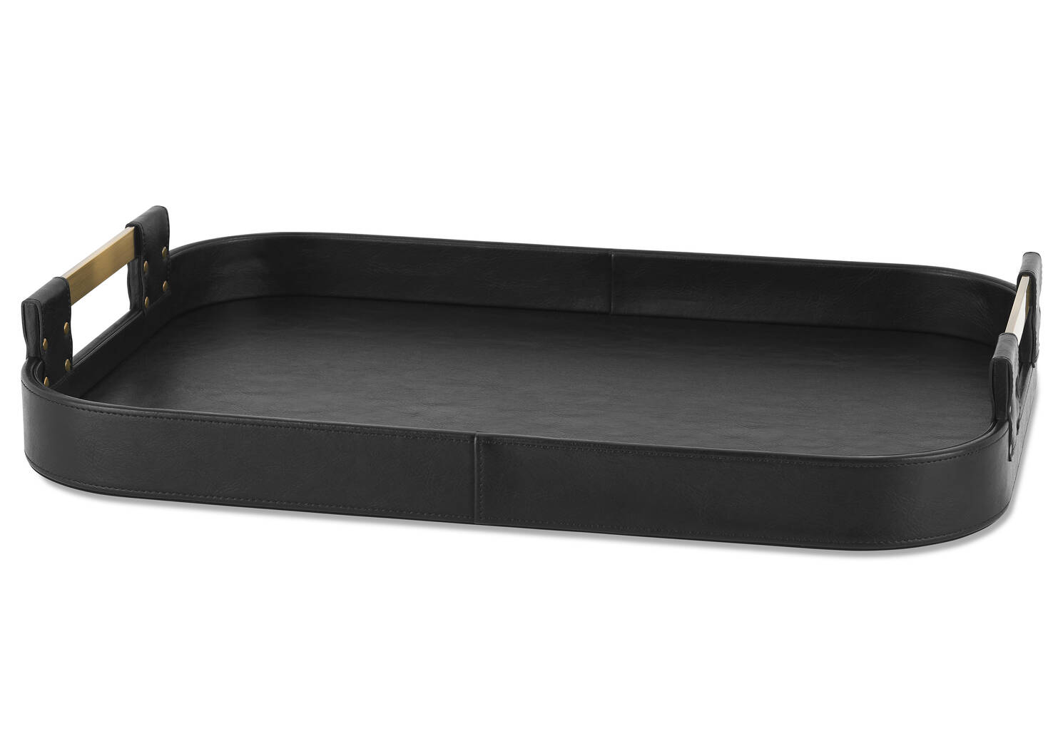 Plateau rectangulaire Riva noir