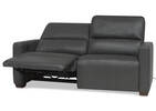 Reese Leather Reclining Sofa -Arlo Smoke