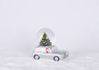 Santa Speeder Snow Globe
