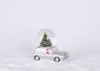 Boule à neige automobile Santa