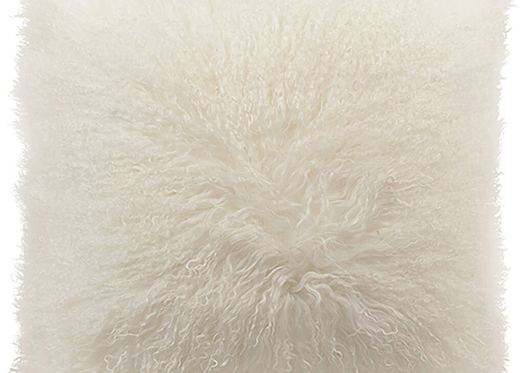 Coussin Mongolian 20x20 crème