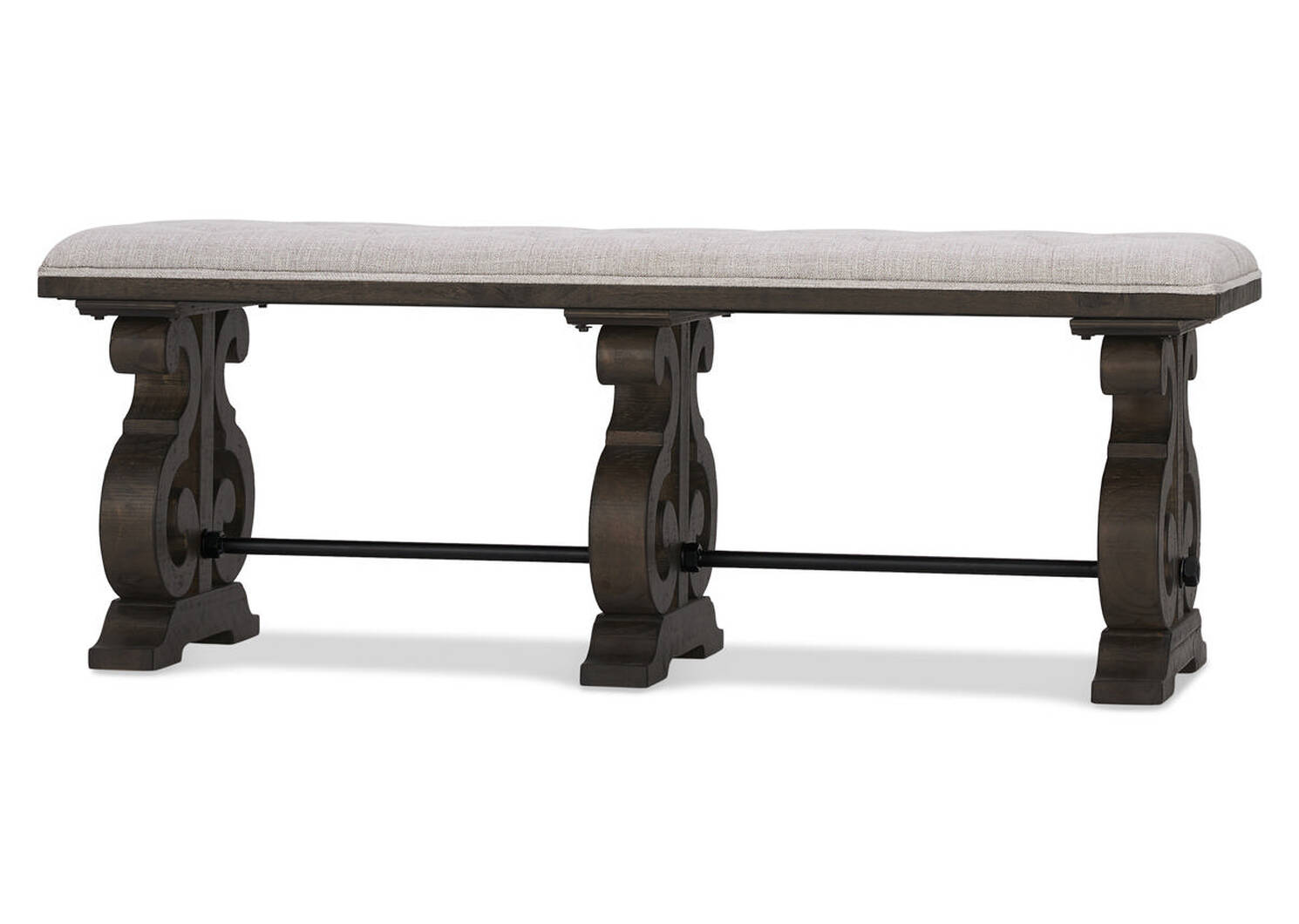 Churchill Upholstered Bench-Carob