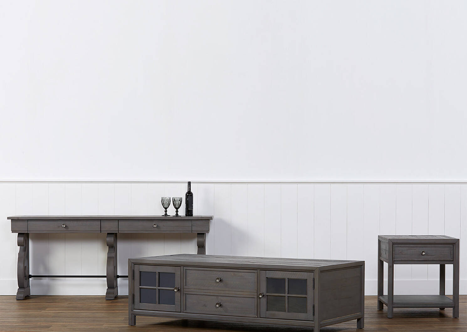 Churchill Console Table -Pewter