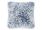 Mongolian Snowy Toss 20x20 Dusty Blue