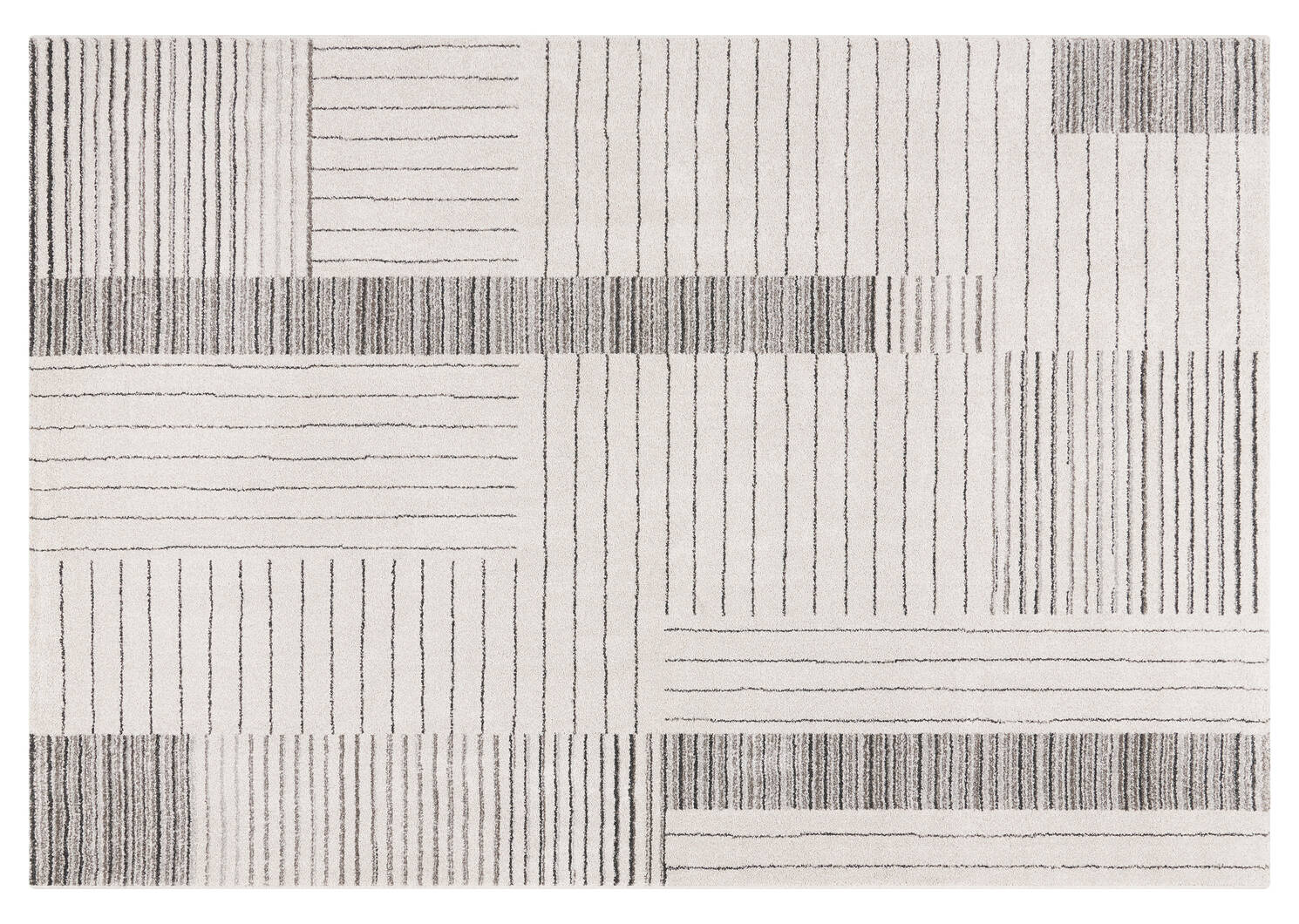 Isaac Rug 94x134 Ivory/Grey