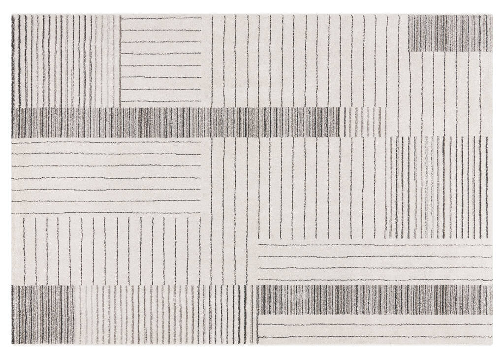 Isaac Rug 94x134 Ivory/Grey
