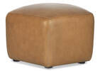 Myers Leather Ottoman -Adler Tan