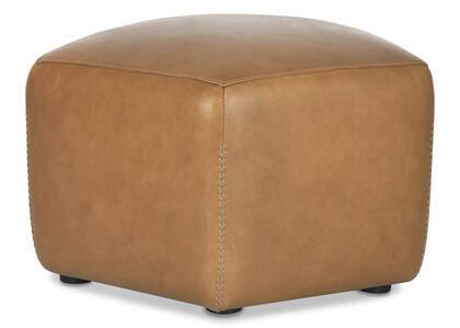 Myers Leather Ottoman -Adler Tan