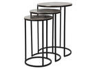 Tables gigognes Mirri -nickel brut