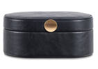 Tessa Storage Box Oval Small Black
