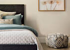 Olympia Pouf Navy/Ivory